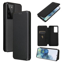 Load image into Gallery viewer, Carbon Fiber Texture Magnetic Horizontal Flip TPU + PC + PU Leather Case with Card Slot, For Huawei Mate 40, For LG K52 / K62, For vivo V20 Pro 5G, For Samsung Galaxy S21 Ultra 5G, For Motorola One 5G / Moto G 5G Plus, For Huawei Mate 40 Pro           ...