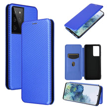 Load image into Gallery viewer, Carbon Fiber Texture Magnetic Horizontal Flip TPU + PC + PU Leather Case with Card Slot, For Huawei Mate 40, For LG K52 / K62, For vivo V20 Pro 5G, For Samsung Galaxy S21 Ultra 5G, For Motorola One 5G / Moto G 5G Plus, For Huawei Mate 40 Pro           ...