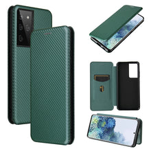 Load image into Gallery viewer, Carbon Fiber Texture Magnetic Horizontal Flip TPU + PC + PU Leather Case with Card Slot, For Huawei Mate 40, For Samsung Galaxy S21 Ultra 5G, For LG K52 / K62, For vivo V20 Pro 5G, For Motorola One 5G / Moto G 5G Plus, For Huawei Mate 40 Pro           ...