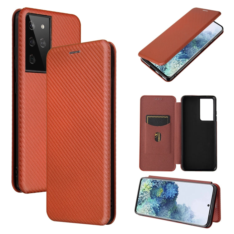 Carbon Fiber Texture Magnetic Horizontal Flip TPU + PC + PU Leather Case with Card Slot, For Huawei Mate 40, For Samsung Galaxy S21 Ultra 5G, For LG K52 / K62, For vivo V20 Pro 5G, For Motorola One 5G / Moto G 5G Plus, For Huawei Mate 40 Pro           ...