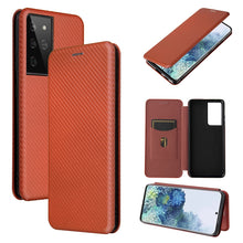 Load image into Gallery viewer, Carbon Fiber Texture Magnetic Horizontal Flip TPU + PC + PU Leather Case with Card Slot, For Huawei Mate 40, For Samsung Galaxy S21 Ultra 5G, For LG K52 / K62, For vivo V20 Pro 5G, For Motorola One 5G / Moto G 5G Plus, For Huawei Mate 40 Pro           ...