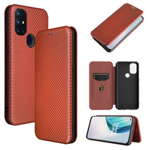 Load image into Gallery viewer, Carbon Fiber Texture Magnetic Horizontal Flip TPU + PC + PU Leather Case with Card Slot, For Huawei Mate 40, For LG K52 / K62, For vivo V20 Pro 5G, For Samsung Galaxy S21 Ultra 5G, For Motorola One 5G / Moto G 5G Plus, For Huawei Mate 40 Pro           ...