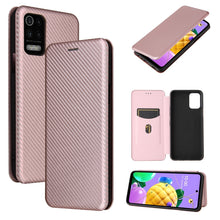 Load image into Gallery viewer, Carbon Fiber Texture Magnetic Horizontal Flip TPU + PC + PU Leather Case with Card Slot, For Huawei Mate 40, For LG K52 / K62, For vivo V20 Pro 5G, For Samsung Galaxy S21 Ultra 5G, For Motorola One 5G / Moto G 5G Plus, For Huawei Mate 40 Pro           ...