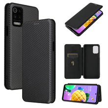 Load image into Gallery viewer, Carbon Fiber Texture Magnetic Horizontal Flip TPU + PC + PU Leather Case with Card Slot, For Huawei Mate 40, For LG K52 / K62, For vivo V20 Pro 5G, For Samsung Galaxy S21 Ultra 5G, For Motorola One 5G / Moto G 5G Plus, For Huawei Mate 40 Pro           ...