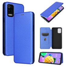Load image into Gallery viewer, Carbon Fiber Texture Magnetic Horizontal Flip TPU + PC + PU Leather Case with Card Slot, For Huawei Mate 40, For LG K52 / K62, For vivo V20 Pro 5G, For Samsung Galaxy S21 Ultra 5G, For Motorola One 5G / Moto G 5G Plus, For Huawei Mate 40 Pro           ...