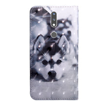 Load image into Gallery viewer, 3D Painted Pattern Horizontal Flip TPU + PU Leather Case with Holder &amp; Card Slots &amp; Wallet &amp; Lanyard, For Nokia 2.4, For Nokia 3.4