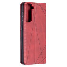 Load image into Gallery viewer, Rhombus Texture Horizontal Flip Magnetic Leather Case with Holder &amp; Card Slots, For Samsung Galaxy S21 5G, For Samsung Galaxy S21+ 5G, For Samsung Galaxy S21 Ultra 5G