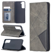 Load image into Gallery viewer, Rhombus Texture Horizontal Flip Magnetic Leather Case with Holder &amp; Card Slots, For Samsung Galaxy S21 5G, For Samsung Galaxy S21+ 5G, For Samsung Galaxy S21 Ultra 5G