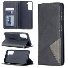 Load image into Gallery viewer, Rhombus Texture Horizontal Flip Magnetic Leather Case with Holder &amp; Card Slots, For Samsung Galaxy S21 5G, For Samsung Galaxy S21+ 5G, For Samsung Galaxy S21 Ultra 5G
