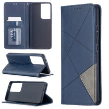 Load image into Gallery viewer, Rhombus Texture Horizontal Flip Magnetic Leather Case with Holder &amp; Card Slots, For Samsung Galaxy S21 5G, For Samsung Galaxy S21+ 5G, For Samsung Galaxy S21 Ultra 5G