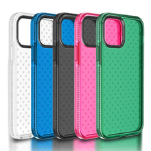 Load image into Gallery viewer, Shockproof Grid Texture TPU Protective Case, For iPhone 12 mini, For iPhone 12 / 12 Pro, For iPhone 12 Pro Max