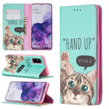 Colored Drawing Pattern Invisible Magnetic Horizontal Flip PU Leather Case with Holder & Card Slots & Wallet, For Samsung Galaxy S20, For Samsung Galaxy S20 Plus, For Samsung Galaxy S20 Ultra, For Samsung Galaxy S20 FE, For Samsung Galaxy S21