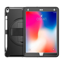 Load image into Gallery viewer, 360 Degree Rotation PC+TPU Protective Cover with Holder &amp; Hand Strap, For iPad Pro 10.5 inch, For iPad mini (2019) &amp; mini 4, For iPad mini 3 &amp; 2 &amp; 1, For iPad 9.7 inch (2017)