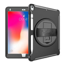 Load image into Gallery viewer, 360 Degree Rotation PC+TPU Protective Cover with Holder &amp; Hand Strap, For iPad Pro 10.5 inch, For iPad mini (2019) &amp; mini 4, For iPad mini 3 &amp; 2 &amp; 1, For iPad 9.7 inch (2017)