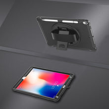 Load image into Gallery viewer, 360 Degree Rotation PC+TPU Protective Cover with Holder &amp; Hand Strap, For iPad Pro 10.5 inch, For iPad mini (2019) &amp; mini 4, For iPad mini 3 &amp; 2 &amp; 1, For iPad 9.7 inch (2017)