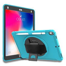 Load image into Gallery viewer, 360 Degree Rotation PC+TPU Protective Cover with Holder &amp; Hand Strap, For iPad Pro 10.5 inch, For iPad mini (2019) &amp; mini 4, For iPad mini 3 &amp; 2 &amp; 1, For iPad 9.7 inch (2017)
