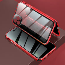 Load image into Gallery viewer, Four-corner Shockproof Anti-peeping Magnetic Metal Frame Double-sided Tempered Glass Case, For iPhone 11 Pro Max, For iPhone 12, For iPhone 11 Pro, For iPhone 12 Pro, For iPhone 12 Pro Max