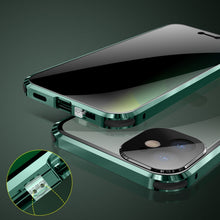 Load image into Gallery viewer, Four-corner Shockproof Anti-peeping Magnetic Metal Frame Double-sided Tempered Glass Case, For iPhone 11 Pro Max, For iPhone 12, For iPhone 11 Pro, For iPhone 12 Pro, For iPhone 12 Pro Max