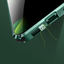 Load image into Gallery viewer, Four-corner Shockproof Anti-peeping Magnetic Metal Frame Double-sided Tempered Glass Case, For iPhone 11 Pro Max, For iPhone 12, For iPhone 11 Pro, For iPhone 12 Pro, For iPhone 12 Pro Max