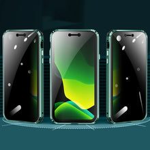 Load image into Gallery viewer, Four-corner Shockproof Anti-peeping Magnetic Metal Frame Double-sided Tempered Glass Case, For iPhone 11 Pro Max, For iPhone 12, For iPhone 11 Pro, For iPhone 12 Pro, For iPhone 12 Pro Max