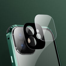 Load image into Gallery viewer, Four-corner Shockproof Anti-peeping Magnetic Metal Frame Double-sided Tempered Glass Case, For iPhone 11 Pro Max, For iPhone 12, For iPhone 11 Pro, For iPhone 12 Pro, For iPhone 12 Pro Max