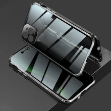 Load image into Gallery viewer, Four-corner Shockproof Anti-peeping Magnetic Metal Frame Double-sided Tempered Glass Case, For iPhone 11 Pro Max, For iPhone 12, For iPhone 11 Pro, For iPhone 12 Pro, For iPhone 12 Pro Max