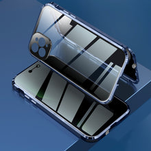 Load image into Gallery viewer, Four-corner Shockproof Anti-peeping Magnetic Metal Frame Double-sided Tempered Glass Case, For iPhone 11 Pro Max, For iPhone 12, For iPhone 11 Pro, For iPhone 12 Pro, For iPhone 12 Pro Max