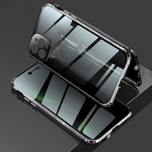 Load image into Gallery viewer, Four-corner Shockproof Anti-peeping Magnetic Metal Frame Double-sided Tempered Glass Case, For iPhone 11 Pro Max, For iPhone 12, For iPhone 11 Pro, For iPhone 12 Pro, For iPhone 12 Pro Max