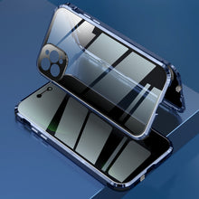 Load image into Gallery viewer, Four-corner Shockproof Anti-peeping Magnetic Metal Frame Double-sided Tempered Glass Case, For iPhone 11 Pro Max, For iPhone 12, For iPhone 11 Pro, For iPhone 12 Pro, For iPhone 12 Pro Max