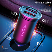 Load image into Gallery viewer, ROCK H11 4.8A 24W Mini Dual USB Car Charger, H11