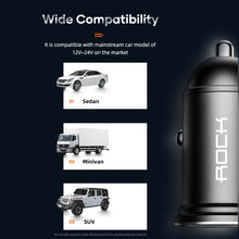 Load image into Gallery viewer, ROCK H11 4.8A 24W Mini Dual USB Car Charger, H11