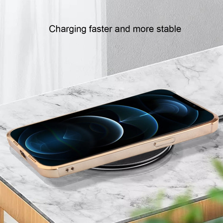 Straight Side Laser Plating Full Coverage Clear TPU Shockproof Magsafe Case, For iPhone 12 mini, For iPhone 12 Pro, For iPhone 12 Pro Max