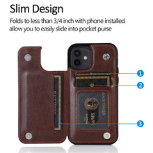 Load image into Gallery viewer, Butterflies Flowers Double Buckle PU + TPU Protective Case with Holder &amp; Card Slots &amp; Photo Frame, For iPhone 12 mini, For iPhone 12 / 12 Pro, For iPhone 12 Pro Max