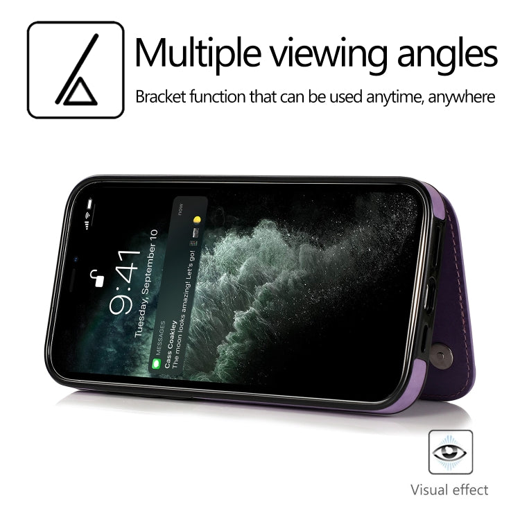 Butterflies Flowers Double Buckle PU + TPU Protective Case with Holder & Card Slots & Photo Frame, For iPhone 12 mini, For iPhone 12 / 12 Pro, For iPhone 12 Pro Max