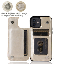 Load image into Gallery viewer, Butterflies Flowers Double Buckle PU + TPU Protective Case with Holder &amp; Card Slots &amp; Photo Frame, For iPhone 12 mini, For iPhone 12 / 12 Pro, For iPhone 12 Pro Max