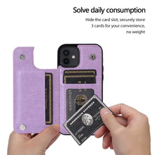 Load image into Gallery viewer, Butterflies Flowers Double Buckle PU + TPU Protective Case with Holder &amp; Card Slots &amp; Photo Frame, For iPhone 12 mini, For iPhone 12 / 12 Pro, For iPhone 12 Pro Max