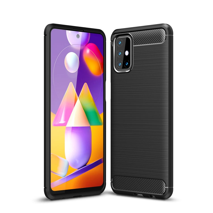 Brushed Texture Carbon Fiber TPU Case, For Samsung Galaxy S20 FE, For Samsung Galaxy Note20, For Samsung Galaxy Note20 Ultra, For Samsung Galaxy A42 5G, For Samsung Galaxy M31s, For Samsung Galaxy M51