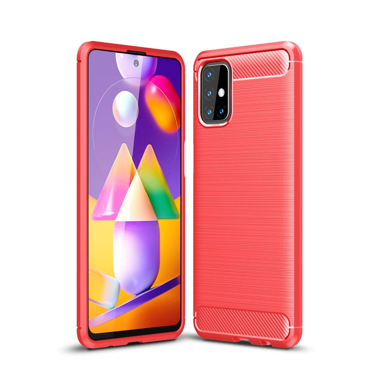 Brushed Texture Carbon Fiber TPU Case, For Samsung Galaxy S20 FE, For Samsung Galaxy Note20, For Samsung Galaxy Note20 Ultra, For Samsung Galaxy A42 5G, For Samsung Galaxy M31s, For Samsung Galaxy M51