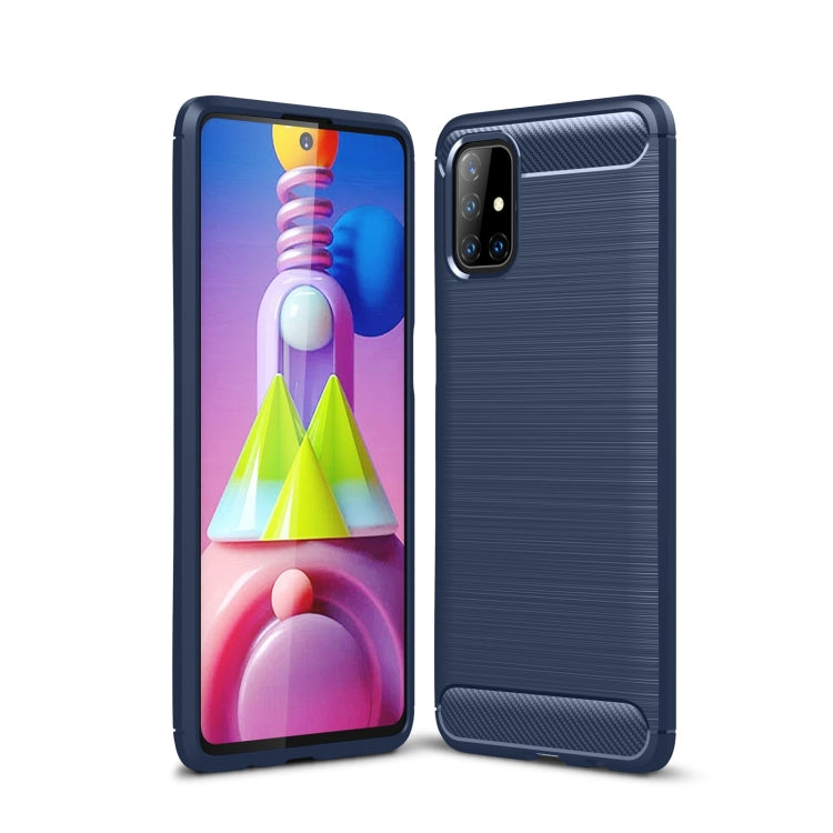 Brushed Texture Carbon Fiber TPU Case, For Samsung Galaxy S20 FE, For Samsung Galaxy Note20, For Samsung Galaxy Note20 Ultra, For Samsung Galaxy A42 5G, For Samsung Galaxy M31s, For Samsung Galaxy M51