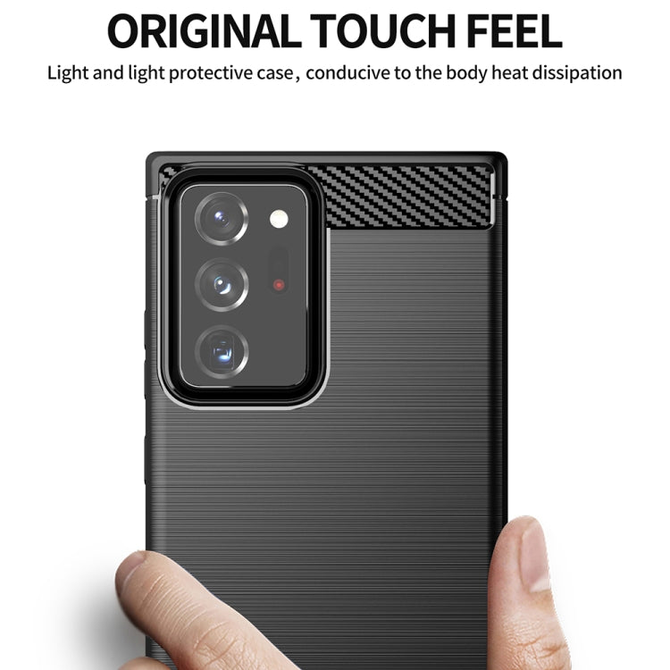 Brushed Texture Carbon Fiber TPU Case, For Samsung Galaxy Note20, For Samsung Galaxy Note20 Ultra, For Samsung Galaxy S20 FE, For Samsung Galaxy A42 5G, For Samsung Galaxy M31s, For Samsung Galaxy M51