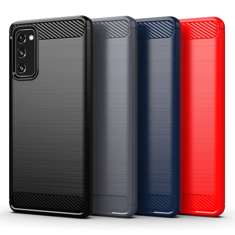 Brushed Texture Carbon Fiber TPU Case, For Samsung Galaxy S20 FE, For Samsung Galaxy Note20, For Samsung Galaxy Note20 Ultra, For Samsung Galaxy A42 5G, For Samsung Galaxy M31s, For Samsung Galaxy M51