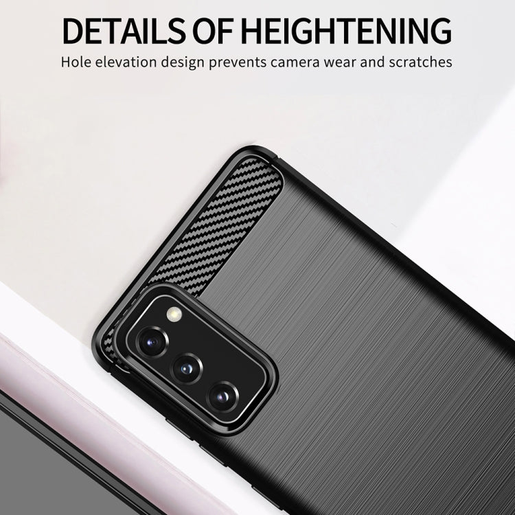 Brushed Texture Carbon Fiber TPU Case, For Samsung Galaxy S20 FE, For Samsung Galaxy Note20, For Samsung Galaxy Note20 Ultra, For Samsung Galaxy A42 5G, For Samsung Galaxy M31s, For Samsung Galaxy M51