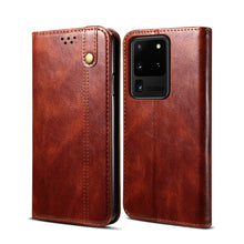 Load image into Gallery viewer, Simple Wax Crazy Horse Texture Horizontal Flip Leather Case with Card Slots &amp; Wallet, For Samsung Galaxy S20 UItra, For Samsung Galaxy S20 FE, For Samsung Galaxy S20 Plus