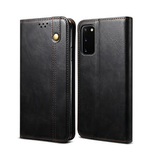 Load image into Gallery viewer, Simple Wax Crazy Horse Texture Horizontal Flip Leather Case with Card Slots &amp; Wallet, For Samsung Galaxy S20 UItra, For Samsung Galaxy S20 FE, For Samsung Galaxy S20 Plus