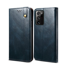 Load image into Gallery viewer, Simple Wax Crazy Horse Texture Horizontal Flip Leather Case with Card Slots &amp; Wallet, For Samsung Galaxy S20 UItra, For Samsung Galaxy S20 FE, For Samsung Galaxy S20 Plus