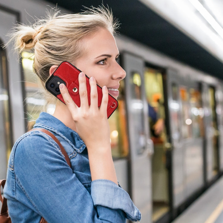 Shockproof PU Leather + TPU Protective Case with Card Slot & Lanyard, For iPhone 12 mini, For iPhone 12 / 12 Pro, For iPhone 12 Pro Max