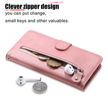 Load image into Gallery viewer, Fashion Calf Texture Zipper Horizontal Flip Leather Case with Holder &amp; Card Slots &amp; Wallet, For OPPO A9 (2020) / A5 (2020), For OPPO A52 / A72 / A92, For OPPO A53 / A53S / A32 / A33, For OPPO Realme 7 Pro, For OPPO Realme 7, For OPPO Realme C11        ...