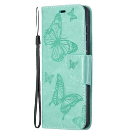 Embossing Two Butterflies Pattern Horizontal Flip PU Leather Case with Holder & Card Slot & Wallet & Lanyard, For Samsung Galaxy S21 5G, For Samsung Galaxy S21+ 5G, For Samsung Galaxy S21 Ultra 5G