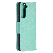 Load image into Gallery viewer, Embossing Two Butterflies Pattern Horizontal Flip PU Leather Case with Holder &amp; Card Slot &amp; Wallet &amp; Lanyard, For Samsung Galaxy S21 5G, For Samsung Galaxy S21+ 5G, For Samsung Galaxy S21 Ultra 5G