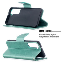 Load image into Gallery viewer, Embossing Two Butterflies Pattern Horizontal Flip PU Leather Case with Holder &amp; Card Slot &amp; Wallet &amp; Lanyard, For Samsung Galaxy S21 5G, For Samsung Galaxy S21+ 5G, For Samsung Galaxy S21 Ultra 5G
